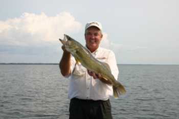 Ron Anlauf used his best “go to” technique to nail this big summer walleye  