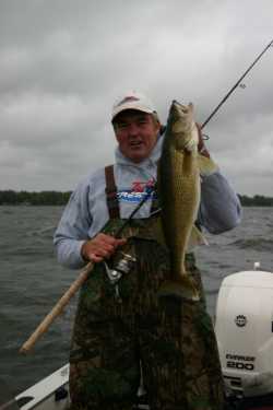 Ron with a nice Summer Walleye