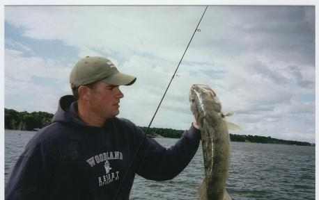 Jason Mitchell with a nice Devils Lake Walleye