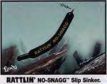 Lindys Rattlin No-Snagg sinker works in the worst conditions